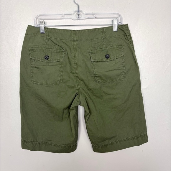 Banana Republic Cotton Green‎ Bermuda Shorts Vintage Preppy Size 8 - Picture 4 of 9